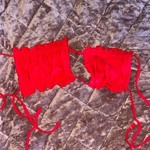 SHEIN | Red Bikini Top | Size: Small